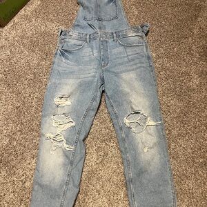 H&M Women's Light Blue Denim Overalls